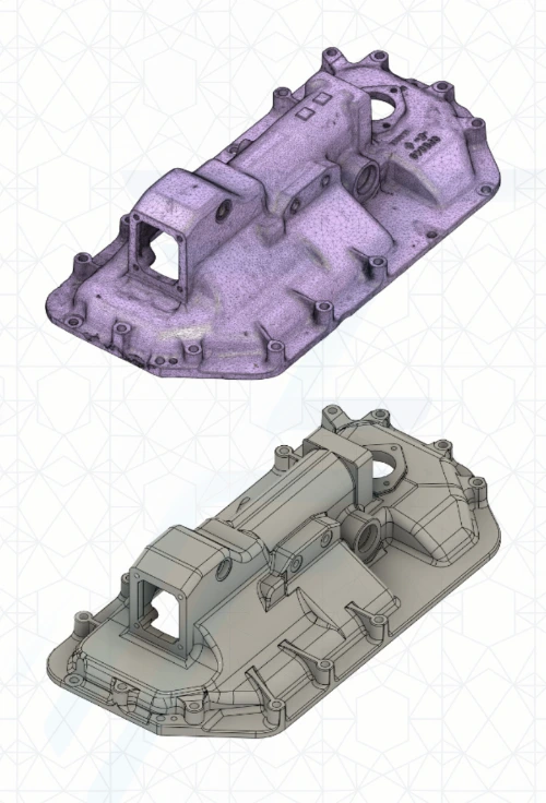 Rétroingénierie de pièces d'engin pour maintenance prédictive et refabrication par fonderie