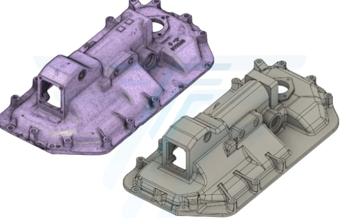 Reconstruction CAO d'un châssis mécanique avec QuickSurface