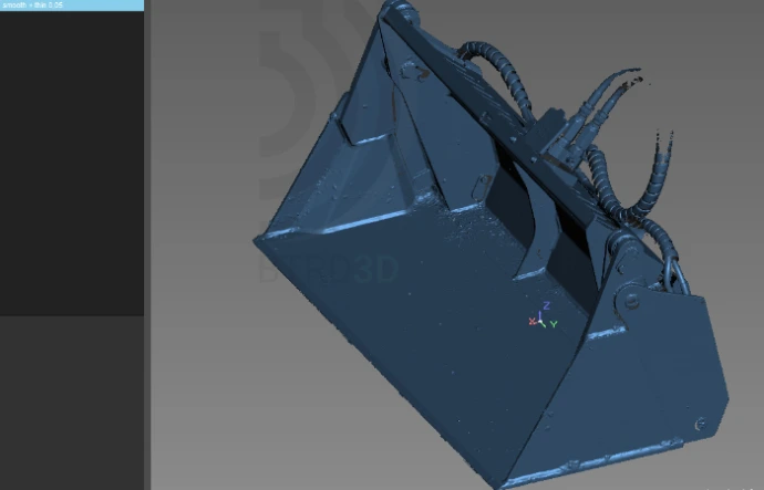 Numérisation 3D d'un composant mécanique de précision