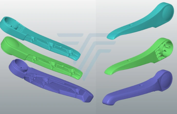 Maillage 3D d'une pièce après numérisation par Triskan