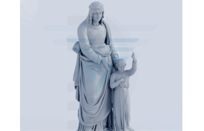 Numérisation 3D d'une statue patrimoniale par Triskan