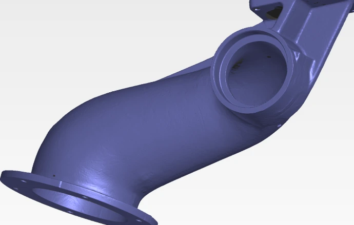 Numérisation 3D d'un composant technique haute précision