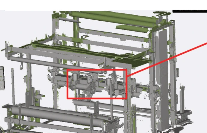 Scan 3D d'un environnement industriel par Triskan