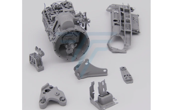 Numérisation 3D de pièces moteur par Triskan