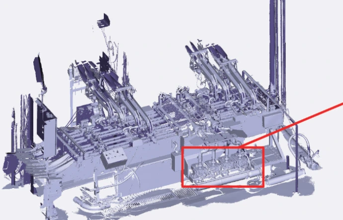 Numérisation 3D d'une pièce industrielle sur site