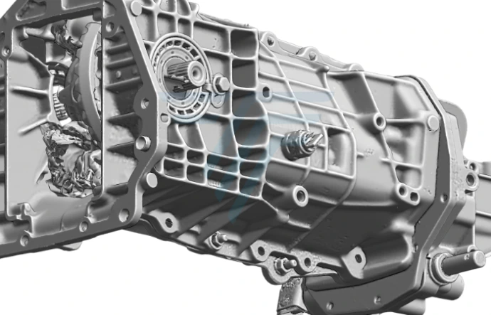 Numérisation 3D d'un moteur industriel par Triskan