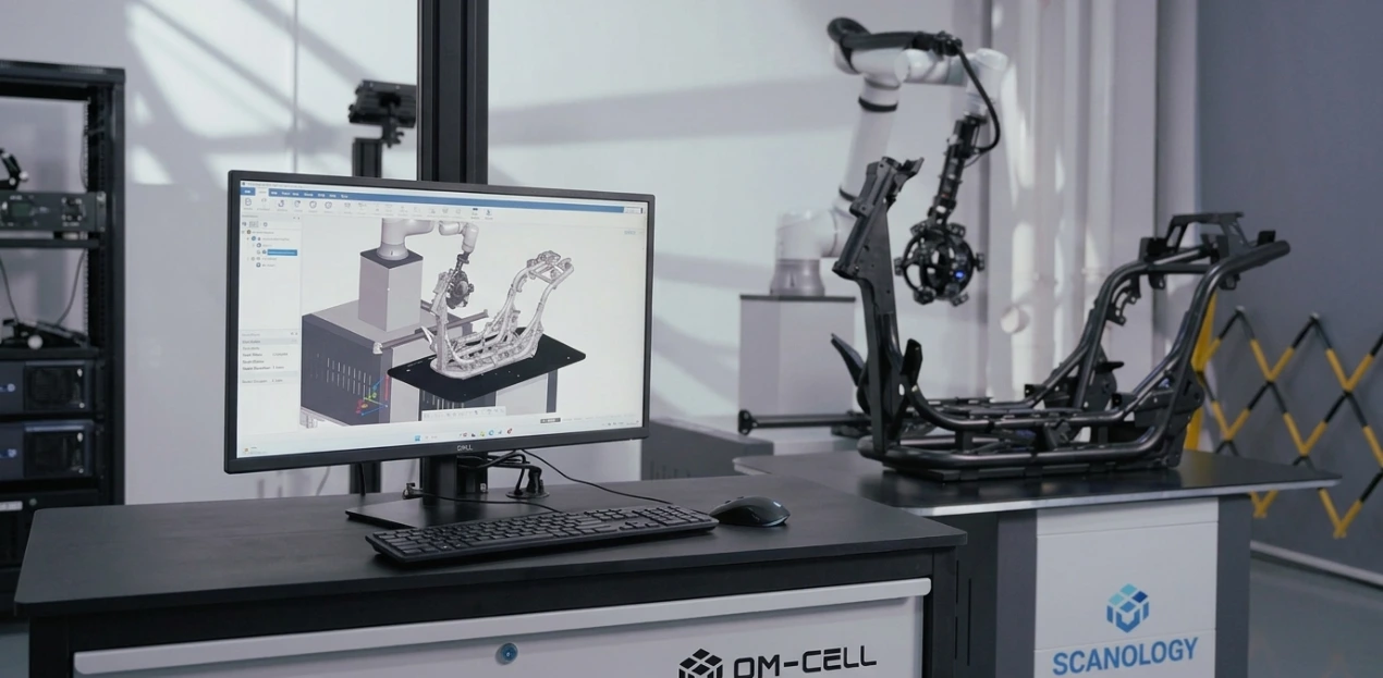 Cellule automatisée d'inspection par scan 3d