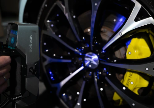 scan 3d d'une jante d'une voiture de sport avec le 3devok MT gen2