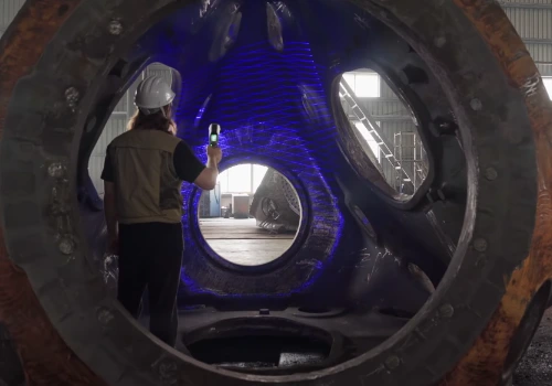 Intervention de scan 3d sur site pour numériser le corps d'une éolienne pour un industriel