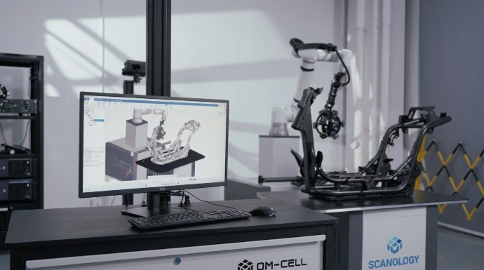 Vue du pc avec le logiciel Definsight Automation accompagnant les cellules AM CELL