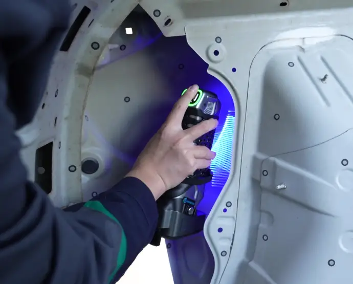 scan de carrosserie pour contrôle de tôles