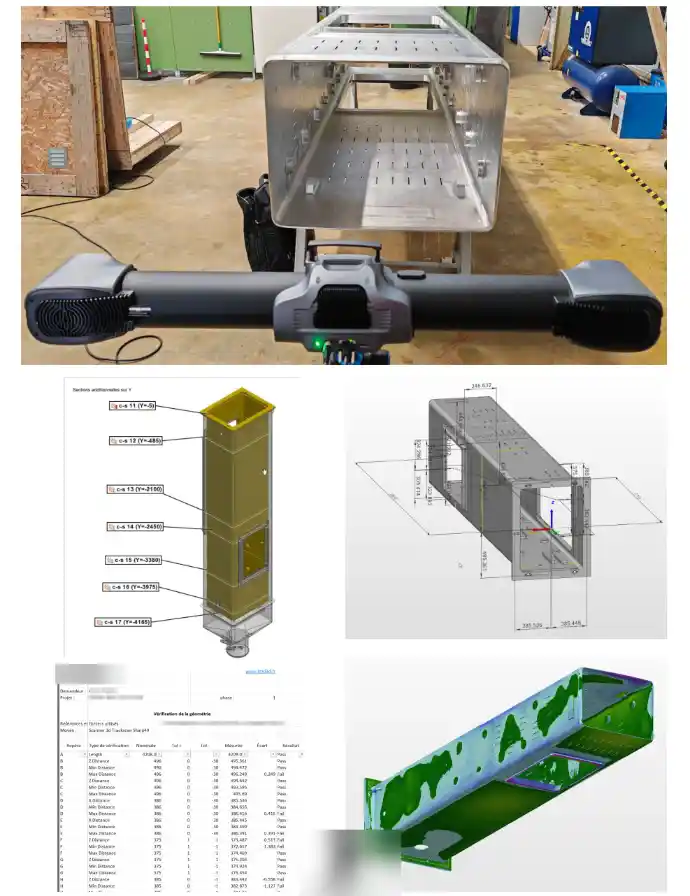 Rapport d'inspection de chaudronnerie avec le logiciel PolyWorks