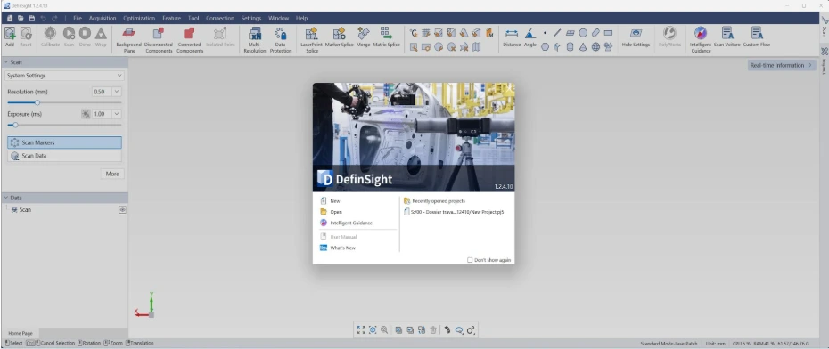 Logiciel Definsight pour tous les scanners 3d scanology