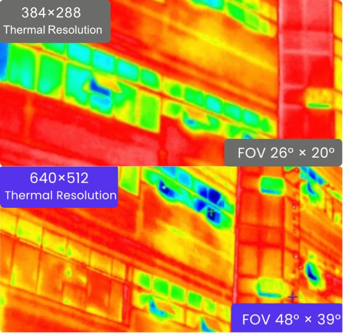 Resolution caméra thermique FJD TRION VISION