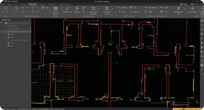 Traitement nuage de point scanner 3d FJD trion dans logiciel FJD model